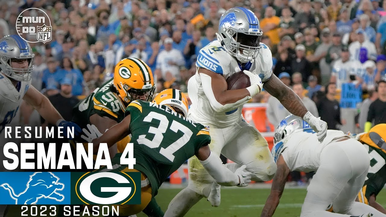 Detroit Lions vs. Green Bay Packers | Semana 4 NFL 2023 | NFL Highlights Resumen en español