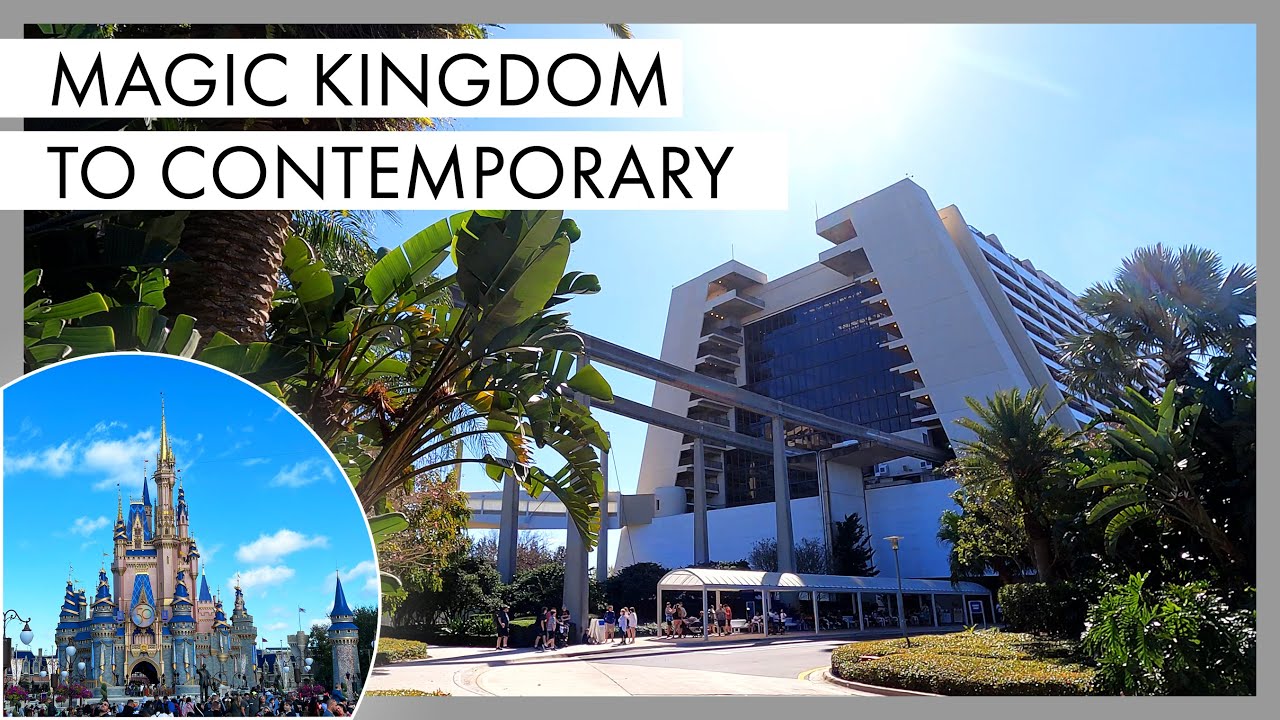 Walking from Disney's Magic Kingdom Park to Disney's Contemporary Resort | Walt Disney World