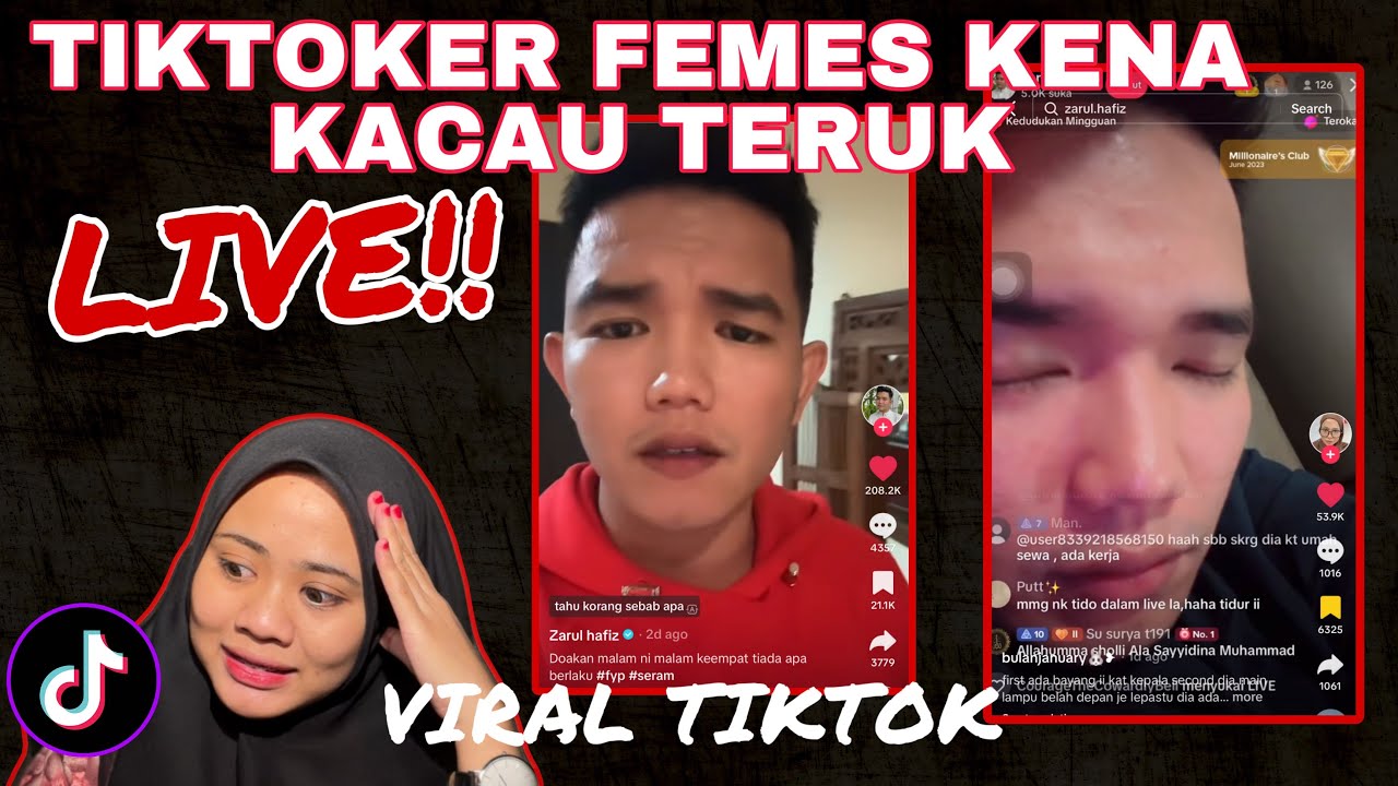 TIKTOKER FEMES KENA KACAU TERUK LIVE!! BENDA PUTIH TERBANG 😭 SUMPAH SERAM! ZARUL HAFIZ