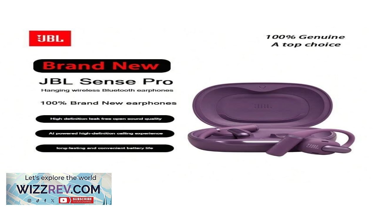 JBL Sense Pro Ear Clip Bluetooth Earphones Wireless Sports Open Ear Headphones Running