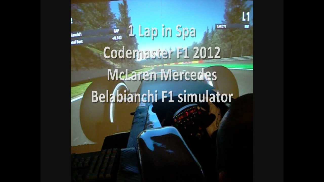 Belabianchi 1 lap in SPA F1 2012 Codemasters