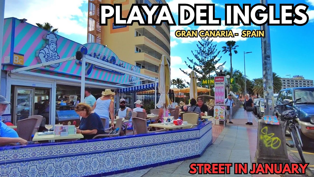 ☀️While Europe Freezes, Playa Del Ingles Looks like This🌴Gran Canaria
