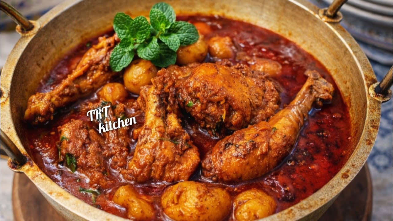 মাএ ৪পিছ মাংস দিয়ে লোভনীয় স্বাদের মুরগির মাংস। quick chicken curry bangle