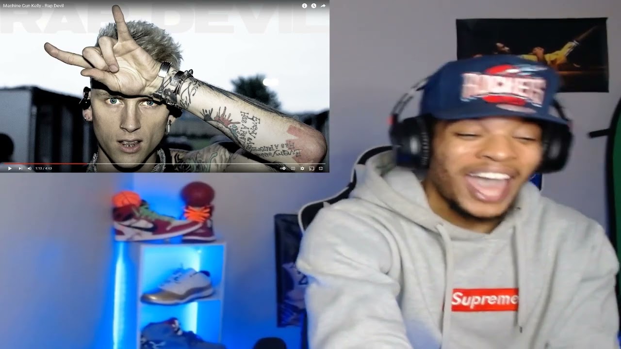 FIRST TIME HEARING MACHINE GUN KELLY - RAP DEVIL (REACTION) EMINEM DISS