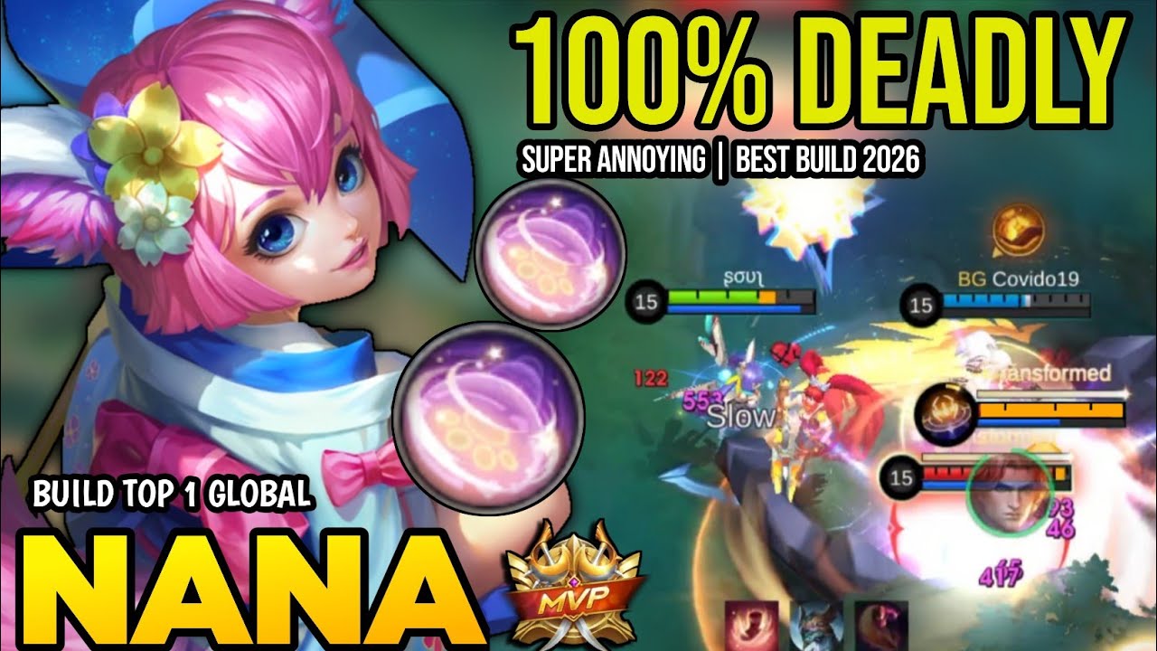 Лучшая сборка Наны 2026 года | Лучший геймплей Наны в мире | Mobile Legends✓