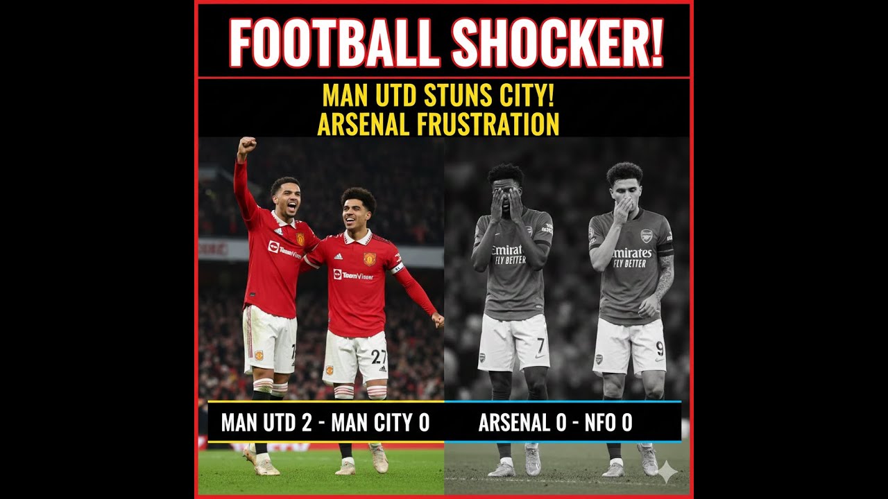 Man United Shock City! 😱 Arsenal Drop Points | PL Title Race Chaos