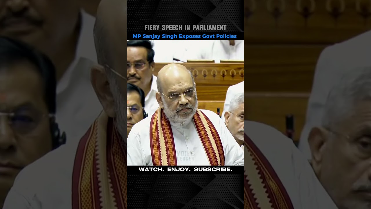 Fiery Speech in Parliament || AAP MP Sanjay Singh's Explosive Speech.