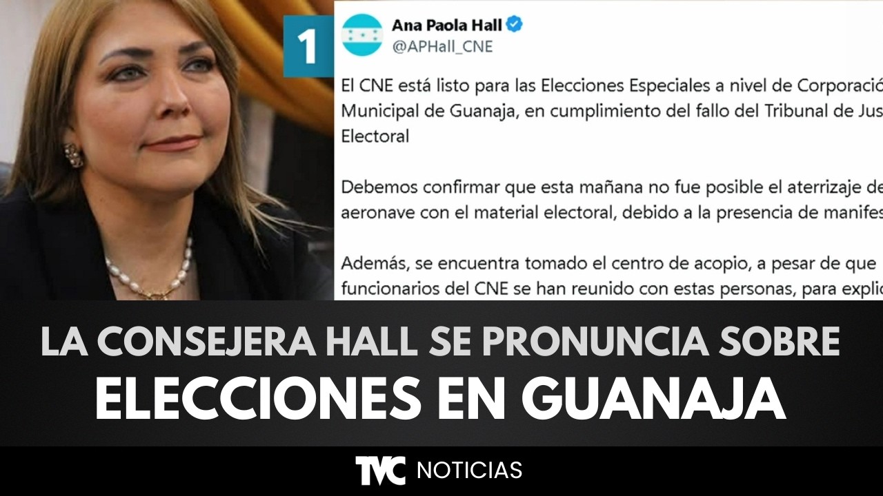 La consejera Hall se pronuncia sobre elecciones en Guanaja