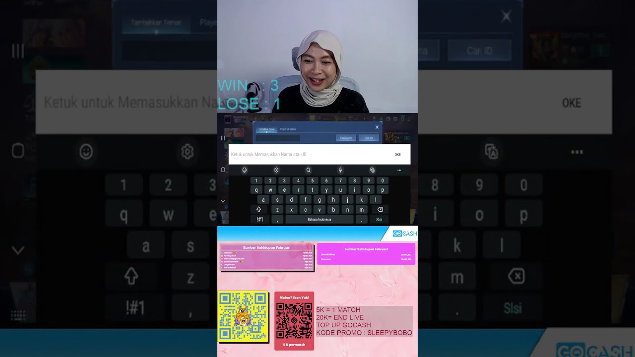 PUSH RANK SAMPAI NGANTUK