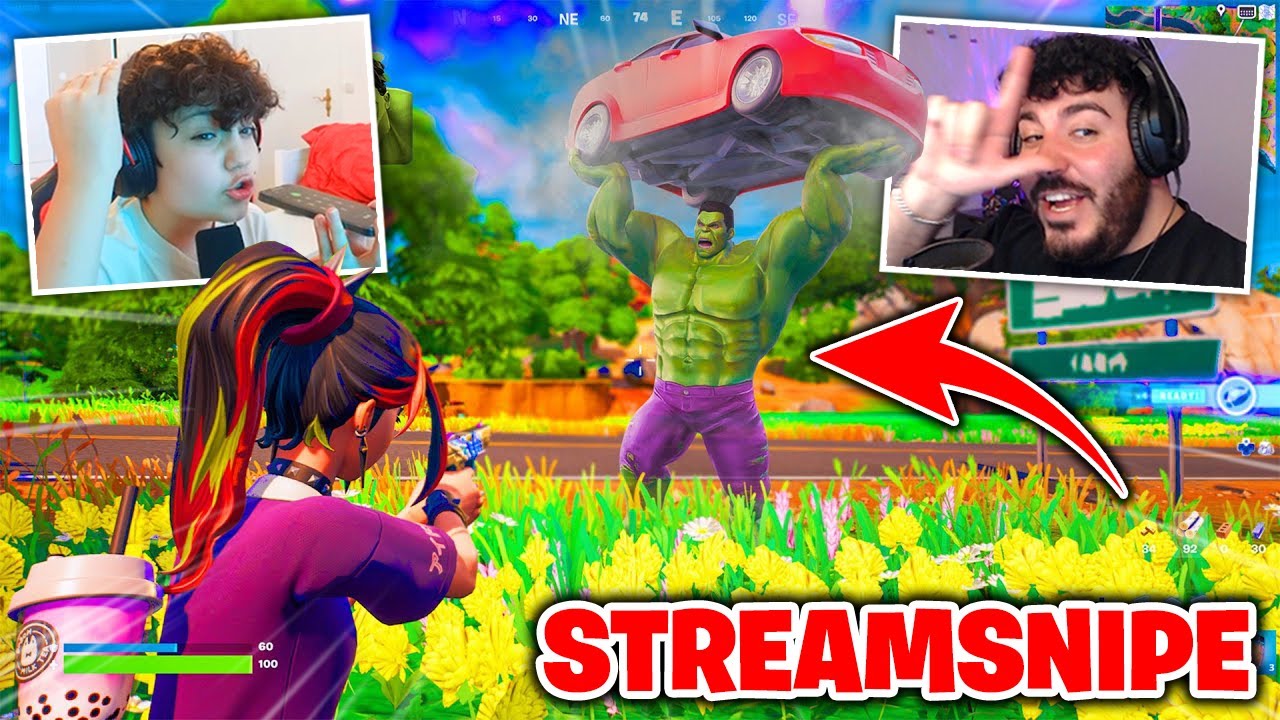 Ich STREAMSNIPE IHN bis er bei EPIC GAMES ANRUFT und das ist passiert ... Fortnite