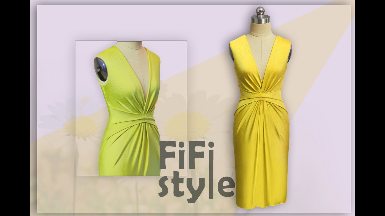 FiFi Style : Создайте платье без кроя и закройте слишком большую талию.