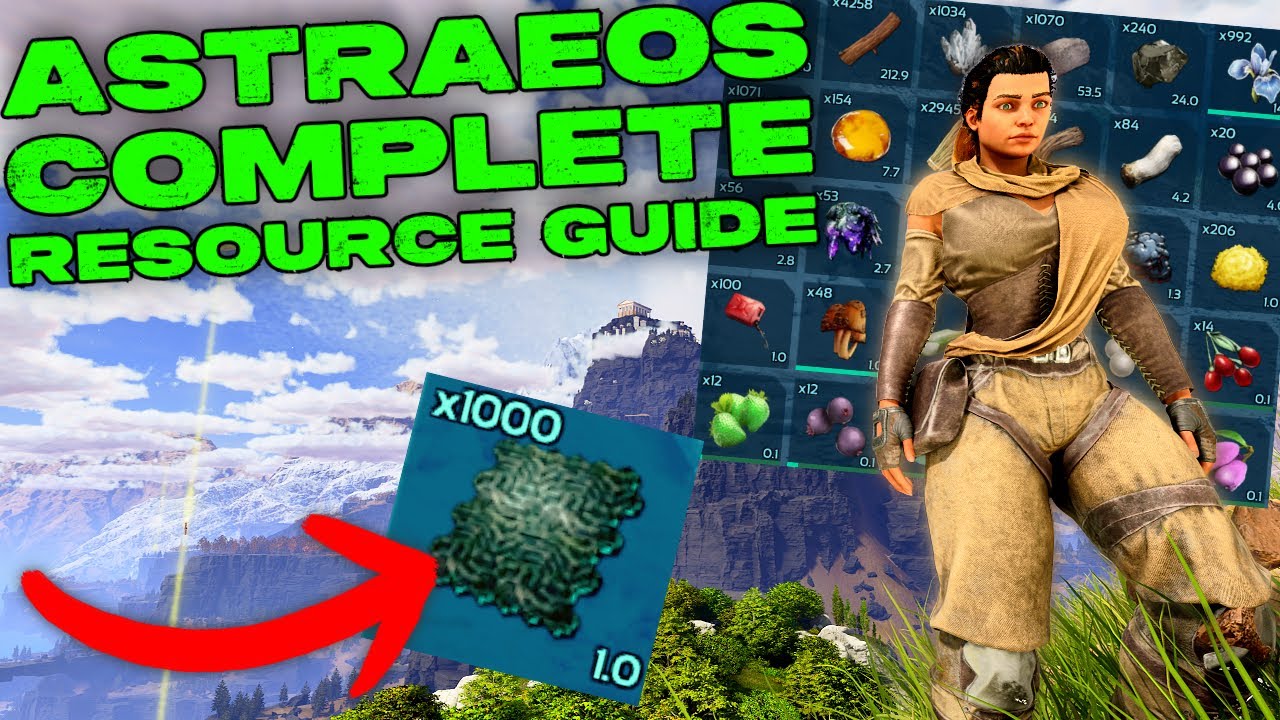 ASTRAEOS ALL RESOURCES Guide!!! Where To Find Every Resource in the Game!!! Top Resources ASA