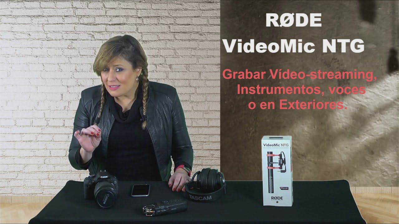 Grabar Vídeo-Streaming, Instrumentos , Voces o Exteriores con RØDE VideoMic NTG