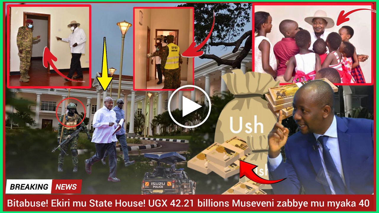 Agatalinda! Museveni Jiwunye ebyama bizuuse! UGX42.21 Trillion zeyakakozesa ne family ye mu myaka 40