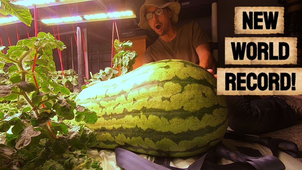 Worlds Largest Indoor Watermelon!!! (episode 13) Indoor Gardening WORLD RECORD!