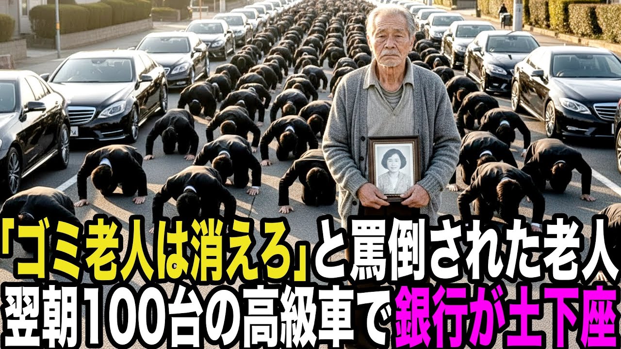 「ゴミ老人は消えろ」と罵倒された老人…翌朝100台の黒塗りの車で大企業トップが集結し、銀行が土下座した理由…
