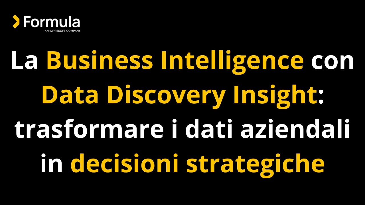 Data Discovery   Trarre valore dal dato