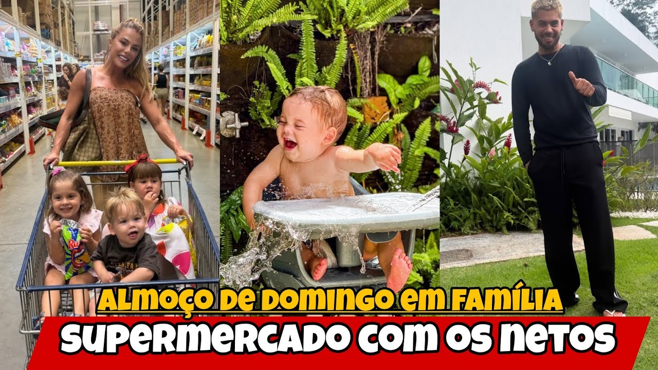 Primeira vez no supermercado com os netos/ almoço de domingo em família 