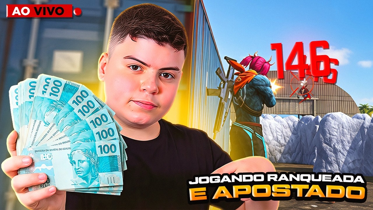 🔴 LIVE! -  JOGANDO RANKEADA NA NOVA TEMPORADA - E APOSTADO DE SEMPRE- PHZIN7 LIVE ON FREE FIRE 🔴