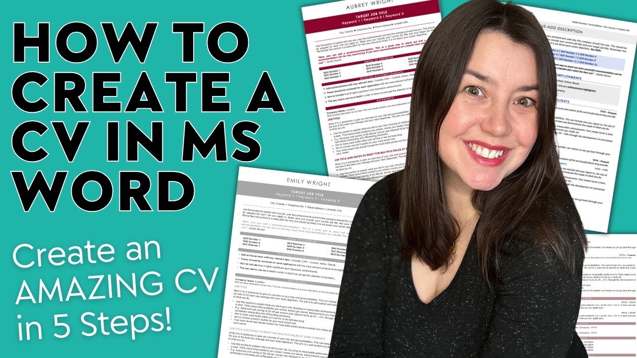 How to Make a CV in Microsoft Word  [Step-by-Step Tutorial with Real Examples]