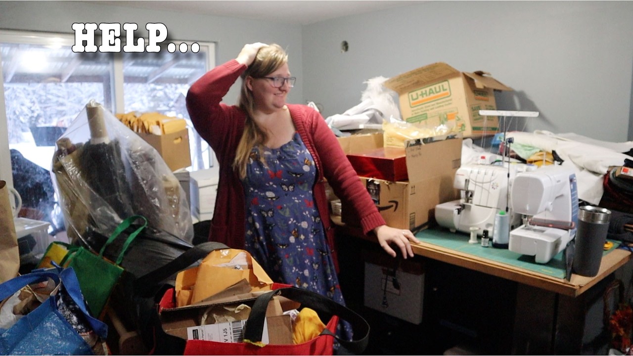 Unpacking and Organizing My New Sewing Room