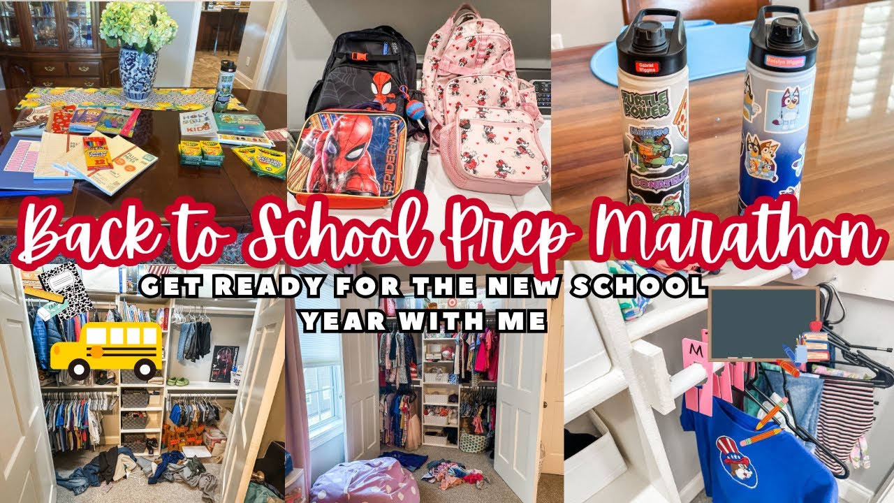 BACK TO SCHOOL PREP MARATHON 2025 | Cleaning, Organizing & Mom Life Reset
