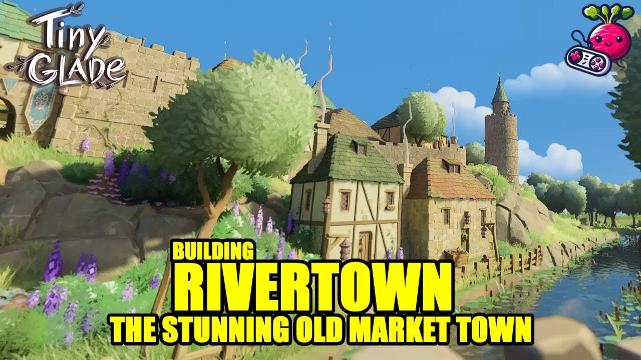 Rivertown - Building the little River side Market Town in Tiny Glades || #tinyglade