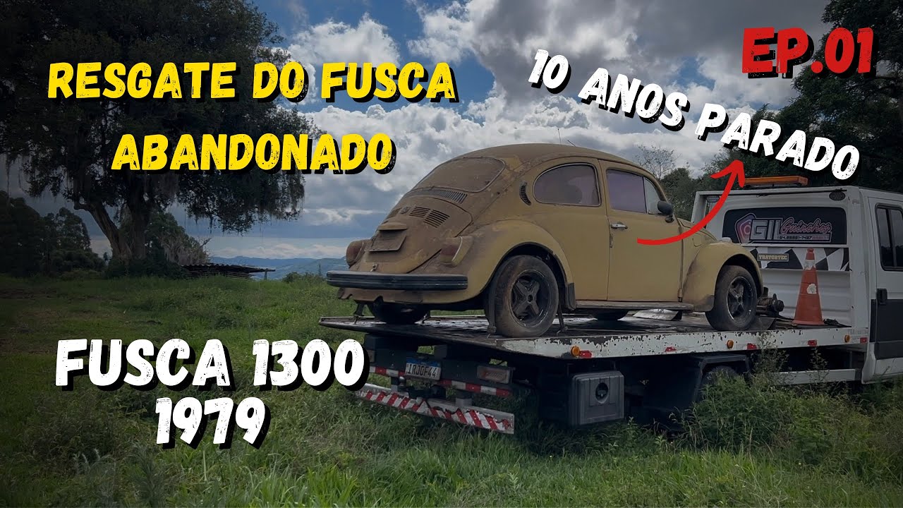 🚨 RESGATE DO FUSCA ABANDONADO HÁ 10 ANOS! Será que ainda vive?