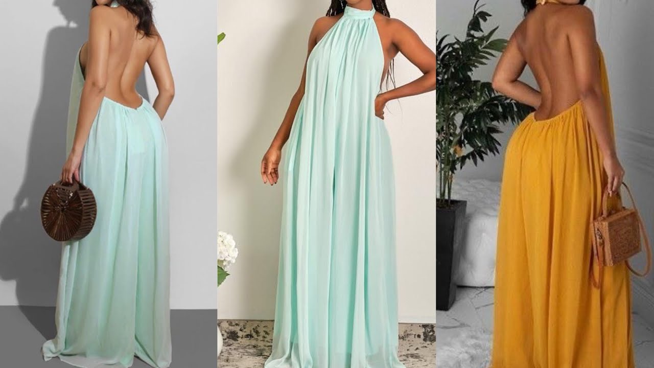 DIY Backless Halter Neck Jumpsuit | Quick & Easy Sewing Tutorial
