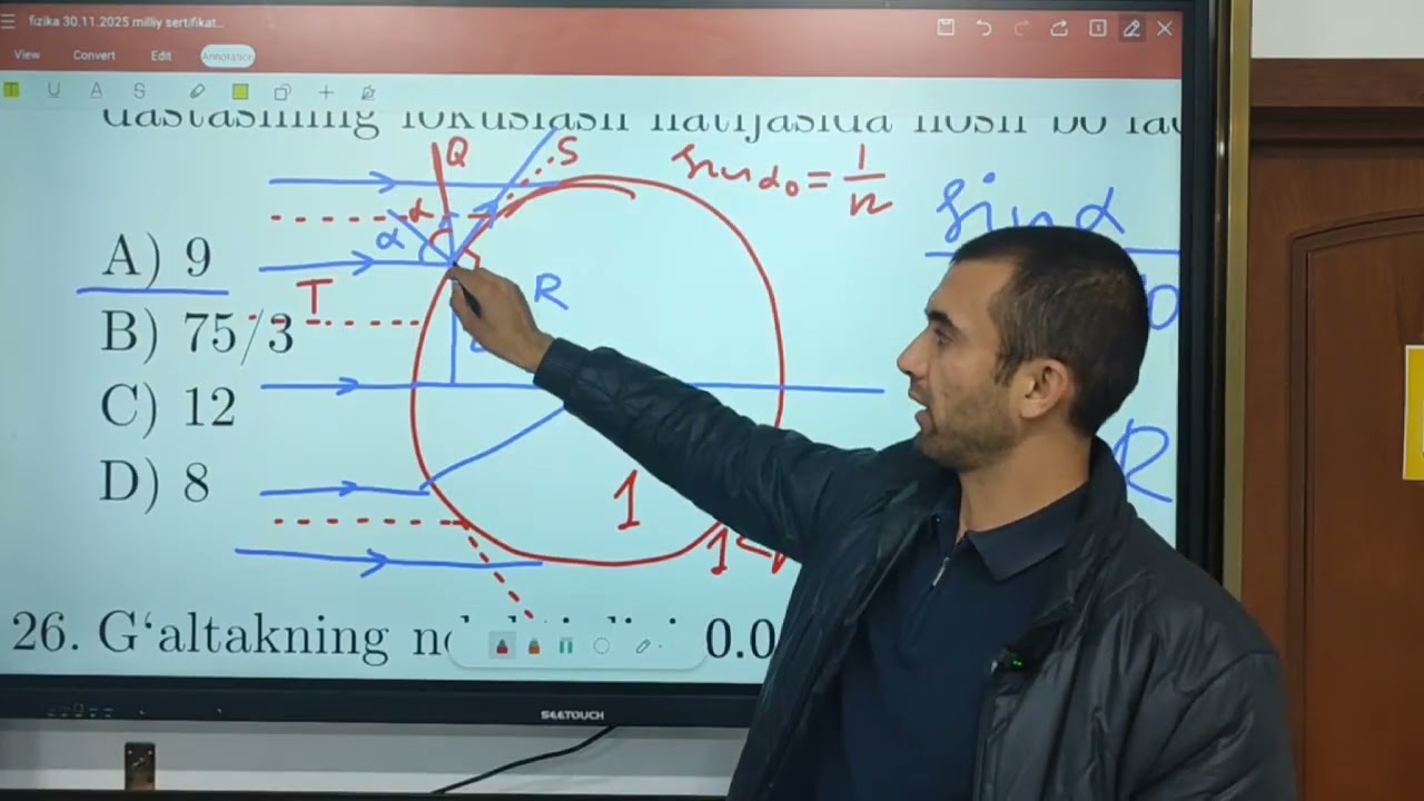 2025-yil 30-noyabrdagi milliy sertifikat savollari yechimi. 24-31 misollar.