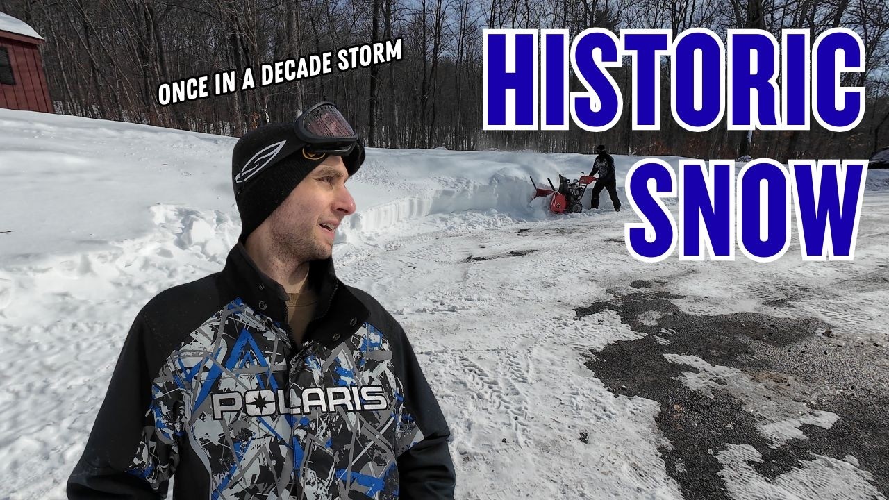 Winter fun turns into winter work. A massive snow storm takes us days to dig out from.