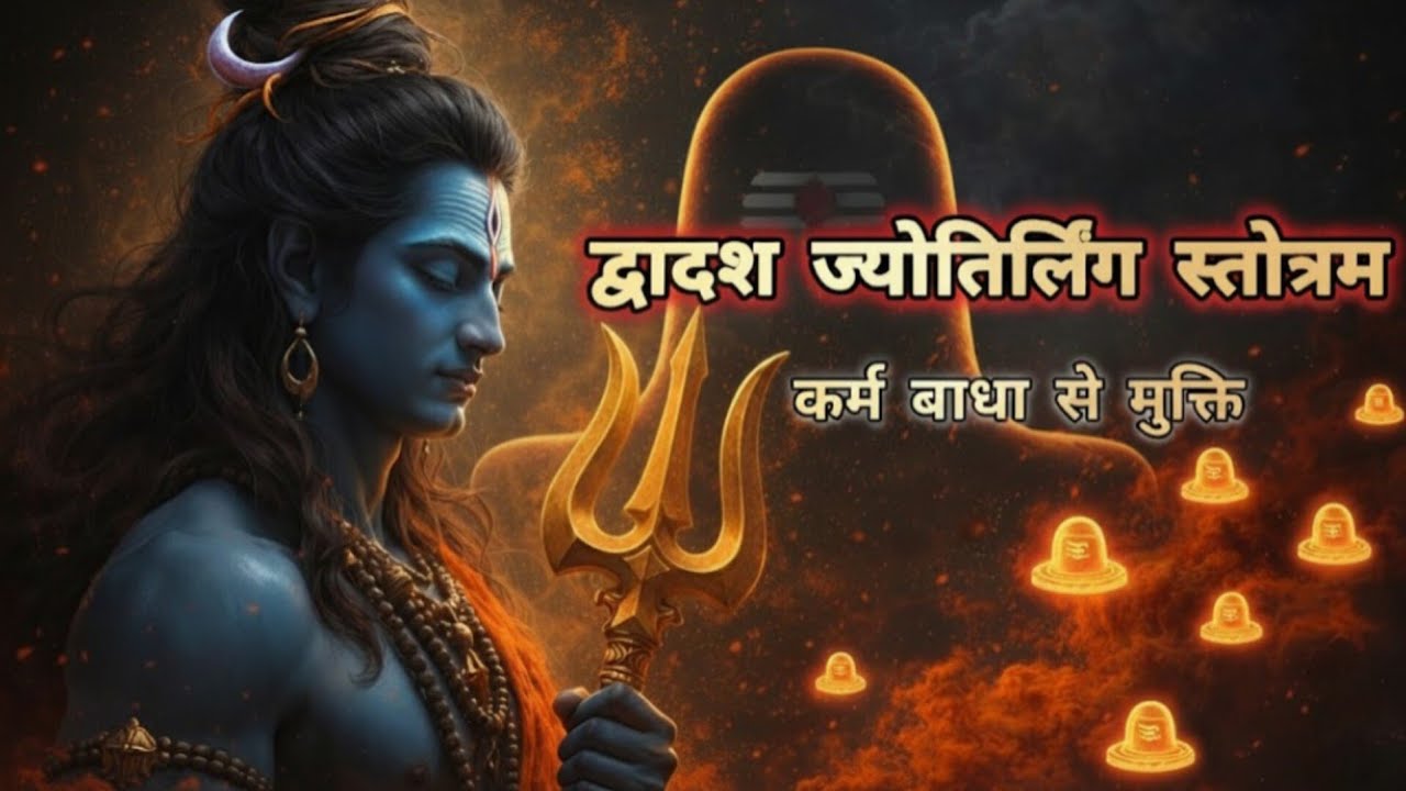  द्वादश ज्योतिर्लिंग मंत्र: 12 ज्योतिर्लिंगों के नाम और महिमा | Dwadhash Jyotirlinga Stotram#shiva 