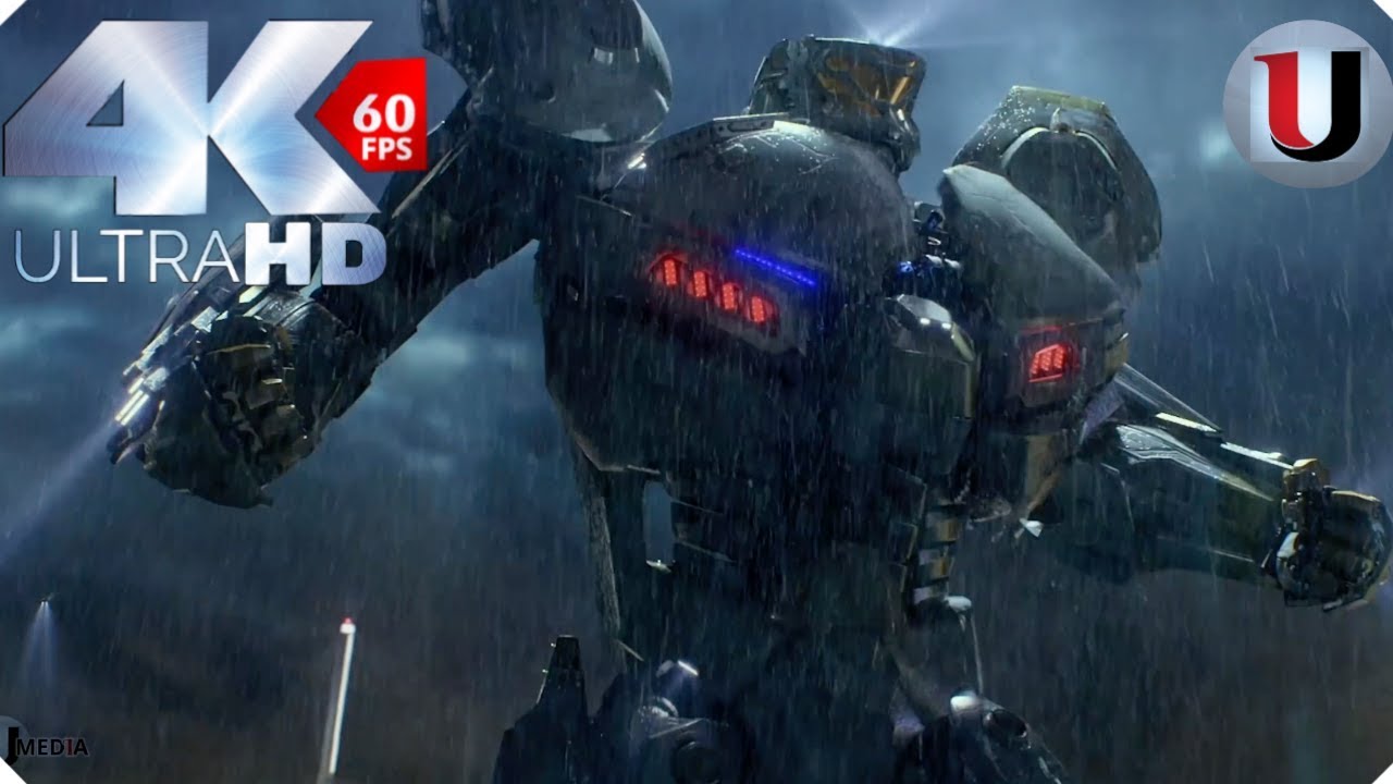 Pacific Rim 2013 Cherno Alpha & Crimson Typhoon vs Otachi Movie Clip (4K HD)