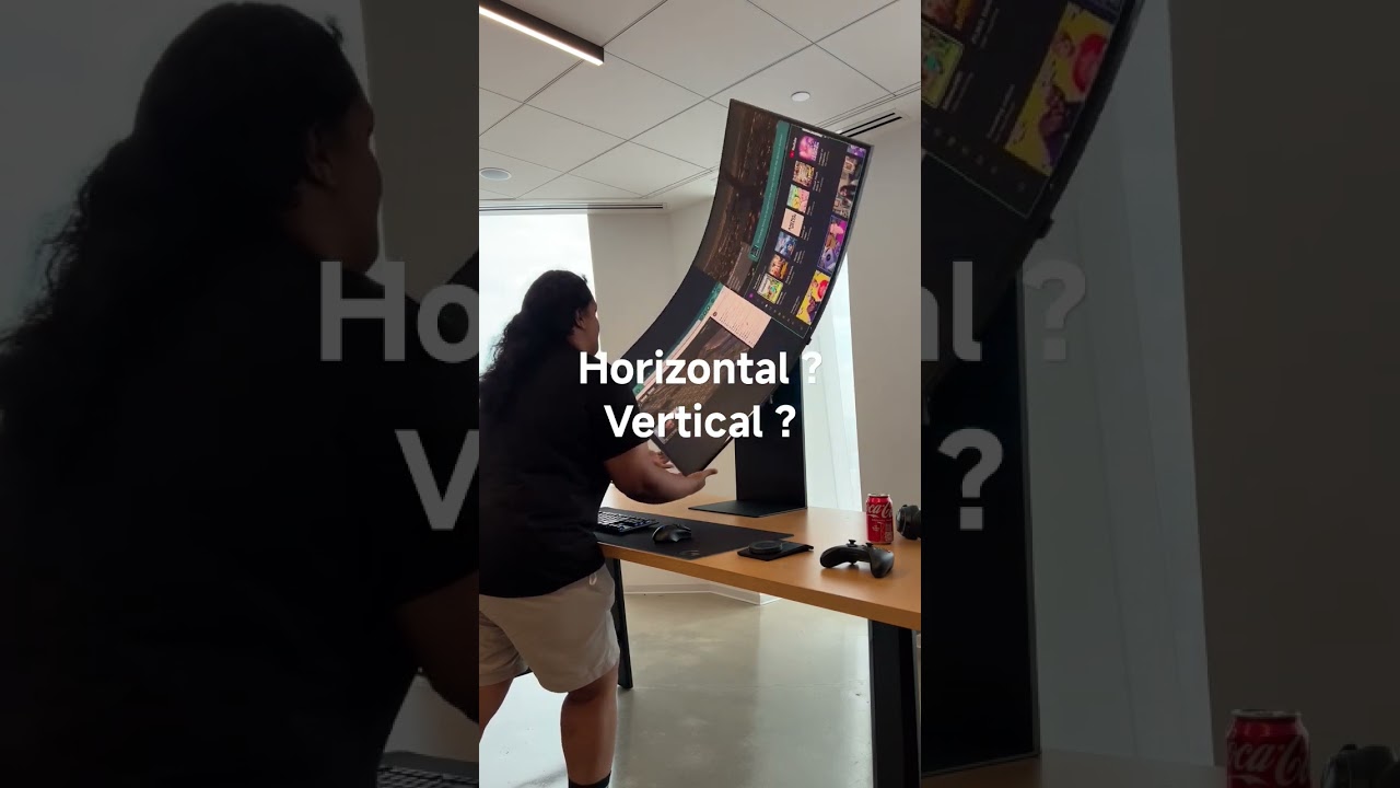 Samsung Odyssey Ark.A 55-inch 4K monitor.horizontal or vertical.