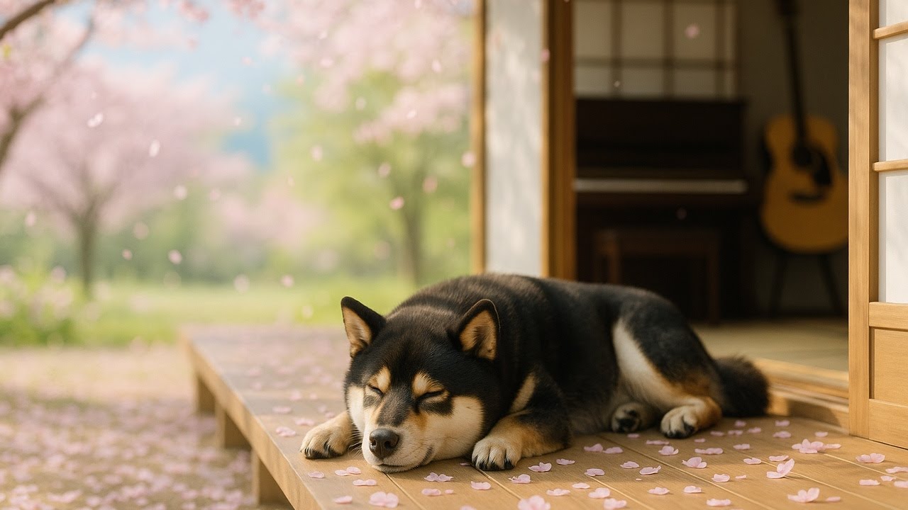 1 Hour Gentle Spring Piano & Guitar – Calm Melodies for Dogs | Guardian Angel Vol.25
