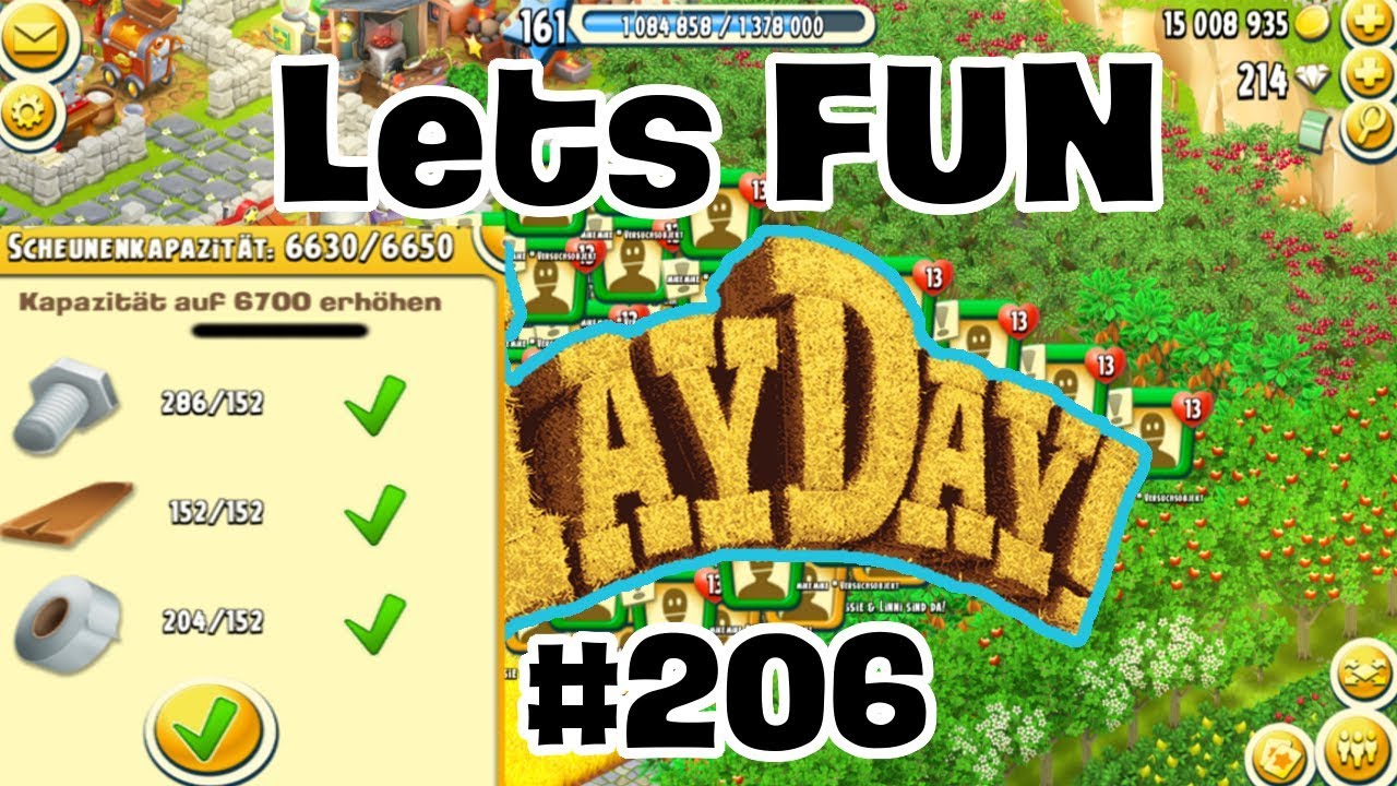 Lets Fun Hay Day #206 SCHEUNE 6700!