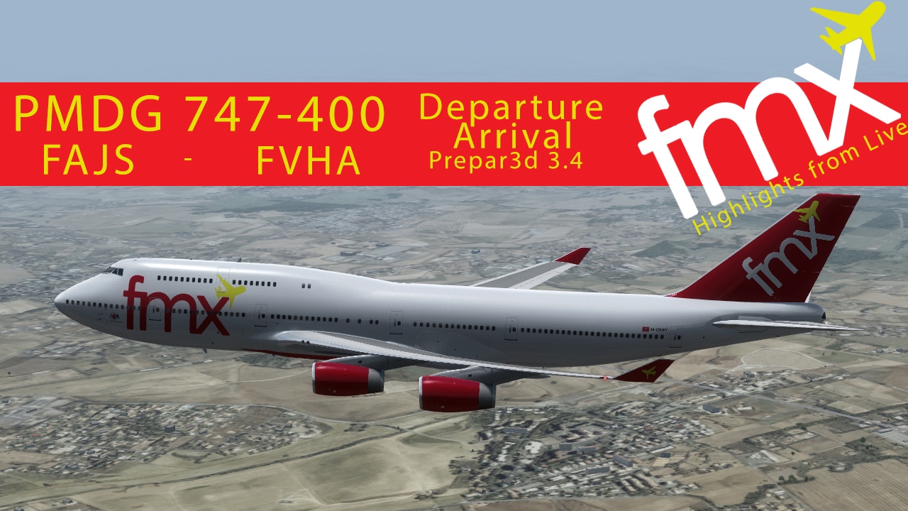 PMDG 747-400 V3 My First Flight...(Edited Live flight) 2/2 The Flight