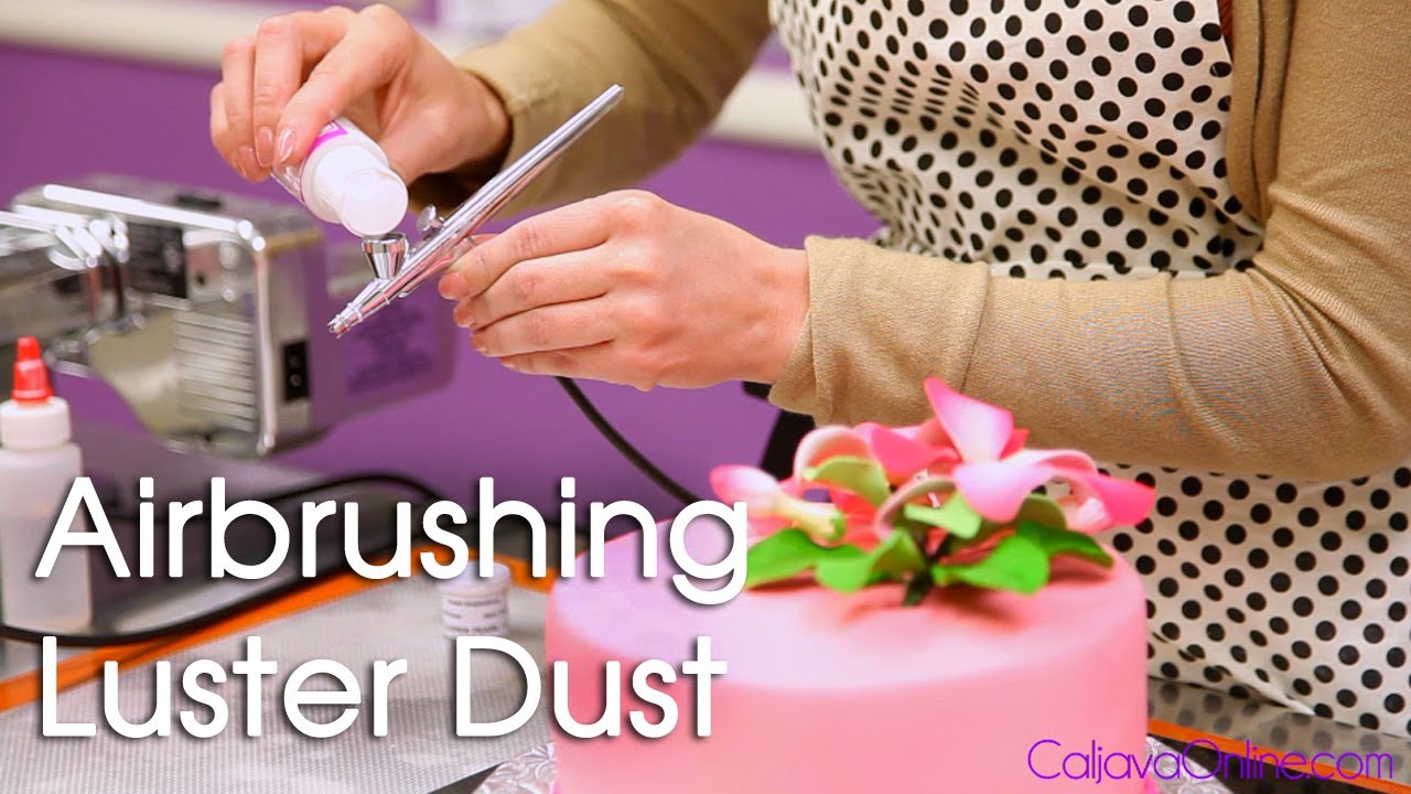 How to Use Luster Dust with an Air Brush on a Cake