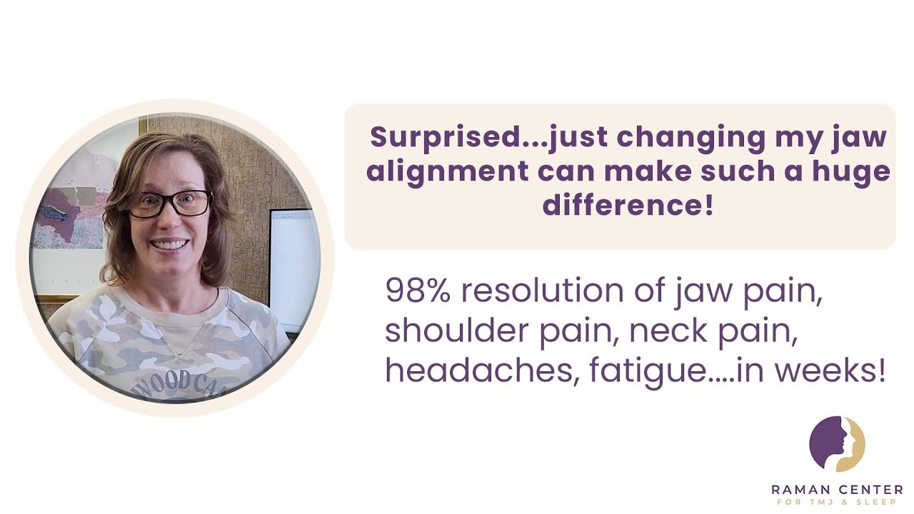 SURPRISE! Changing jaw alignment made such a huge difference! Resolution of TMJ jaw pain, neck pain!