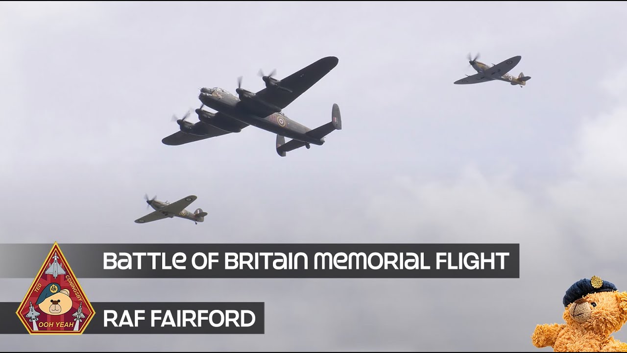 BBMF Lancaster, Spitfire and Hurricane Display RIAT 2022 | Battle of Britain Memorial Flight
