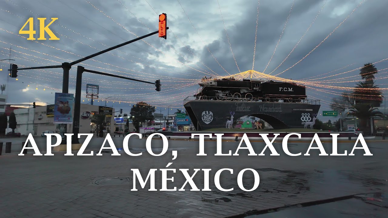 Blvd. 16 de septiembre, Apizaco, Tlaxcala [4k 60fps]. Recorrido a pie / Walking tour.