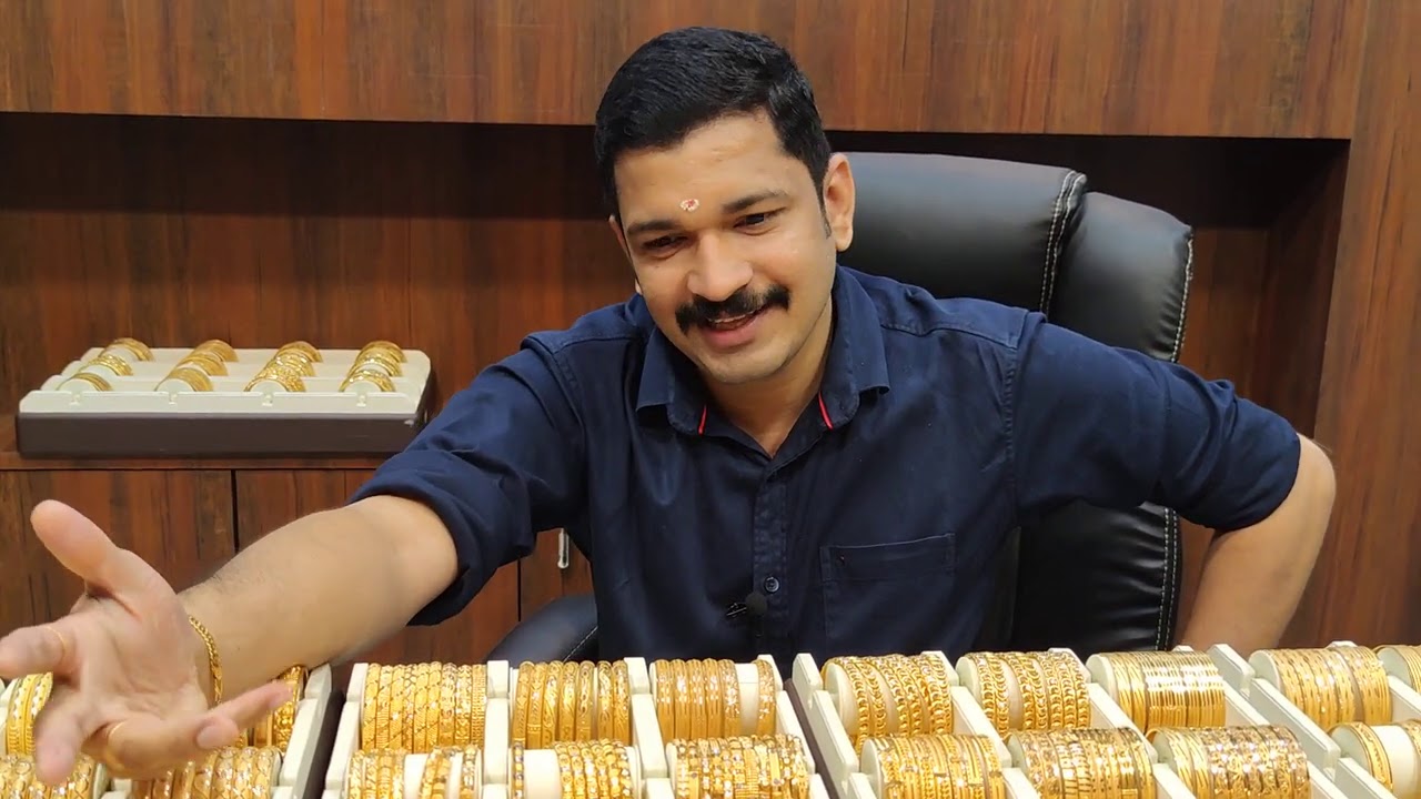 വളകൾ 6gram to 8gram ഒരുപാട് മോഡൽസ് ഉണ്ട് light weight