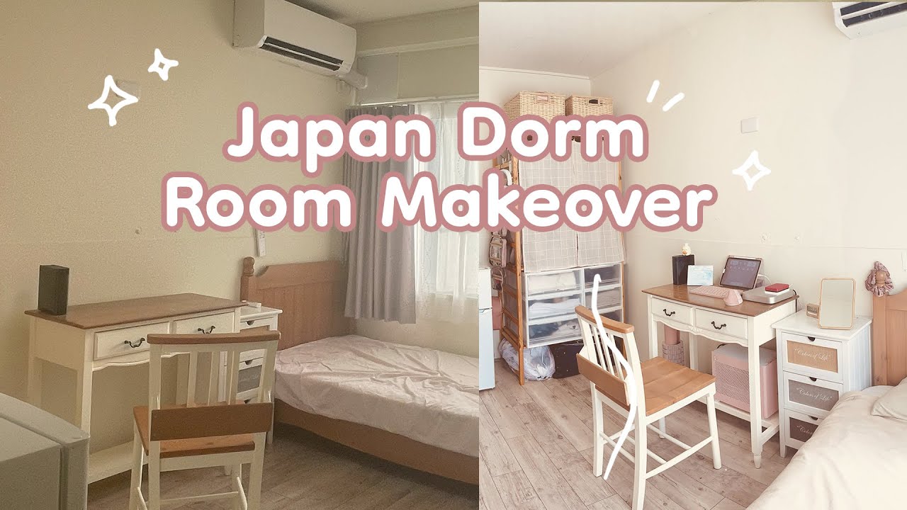 Aesthetic & cozy bedroom makeover 🏠✨Cute japanese dorm room, pinterest inspired