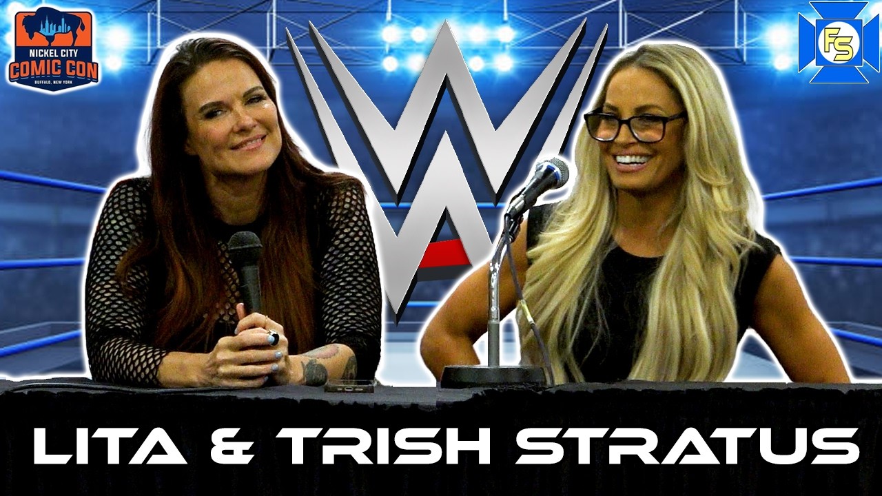 Панельная дискуссия WWE с Триш Стратус и Литой из команды лучших по рестлингу.