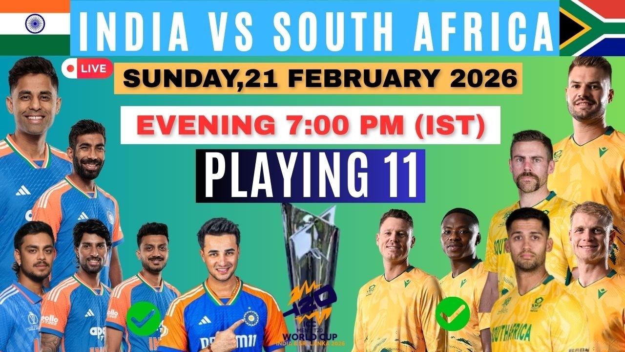 India vs South Africa T20 WC 2026 Playing 11#cricket #t20wc2026 #indvssa #wc2026