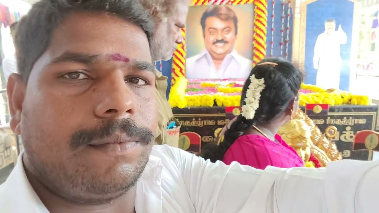 DMDK head office Koyambedu captain Temple #newasthiram #travelvideo #travelvlog #dmdk #captain 