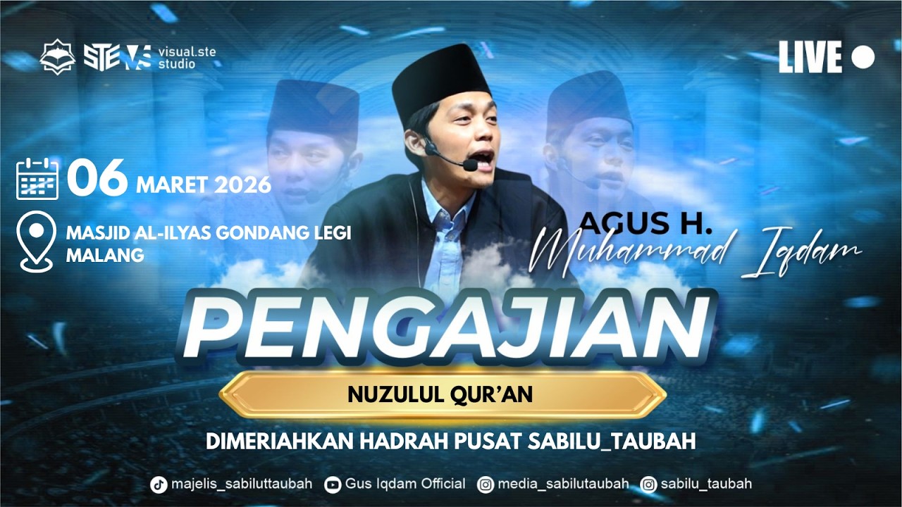 [LIVE] PENGAJIAN UMUM GUS H.M IQDAM DI MASJID AL-ILYAS GONDANGLEGI (06 MARET 2026)