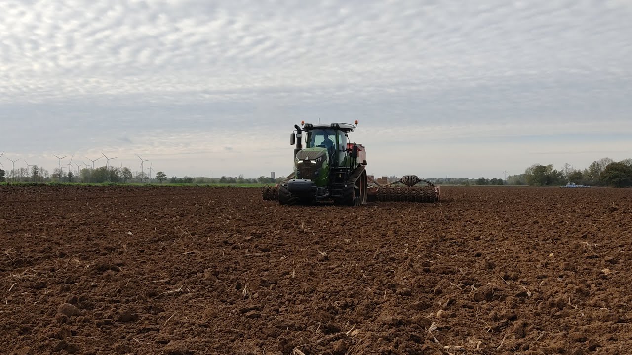 Bodenbearbeitung XXL/// Fendt 1050 Vario mit 12m Lemken-Grubber und Fendt MT 943 mit Sämaschine