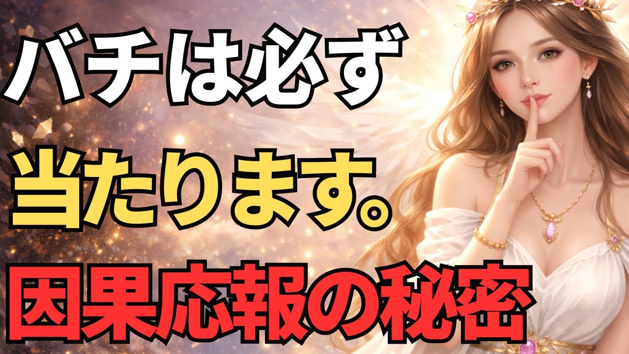 バチは必ず当たります。因果応報の秘密