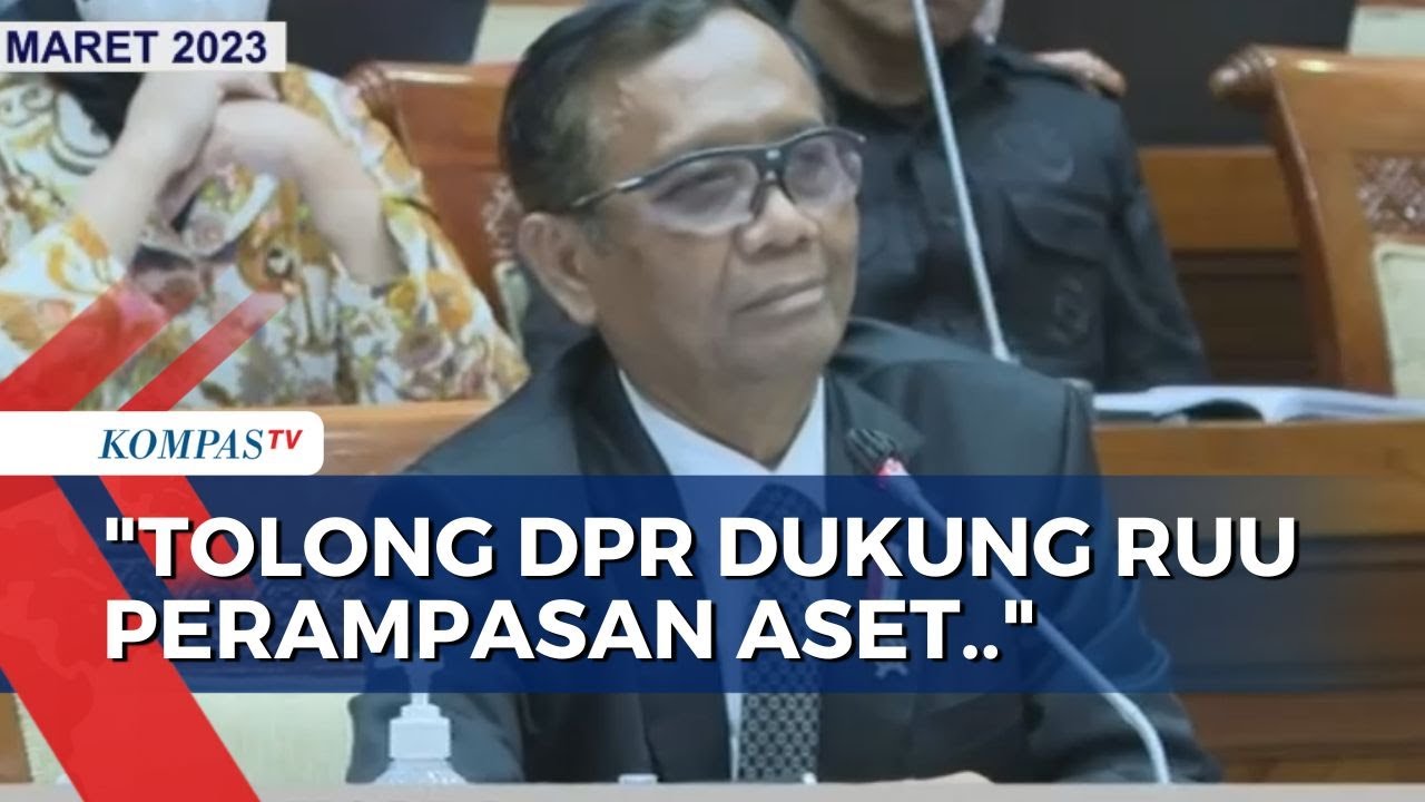 RUU Perampasan Aset Tak Kunjung Dibahas, Mahfud MD Minta Dukungan dari DPR